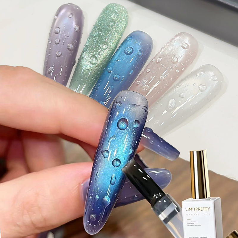 Water Drop Nail Gel Set, 3D Cr - Cucumber Cooling Gel recension och pris