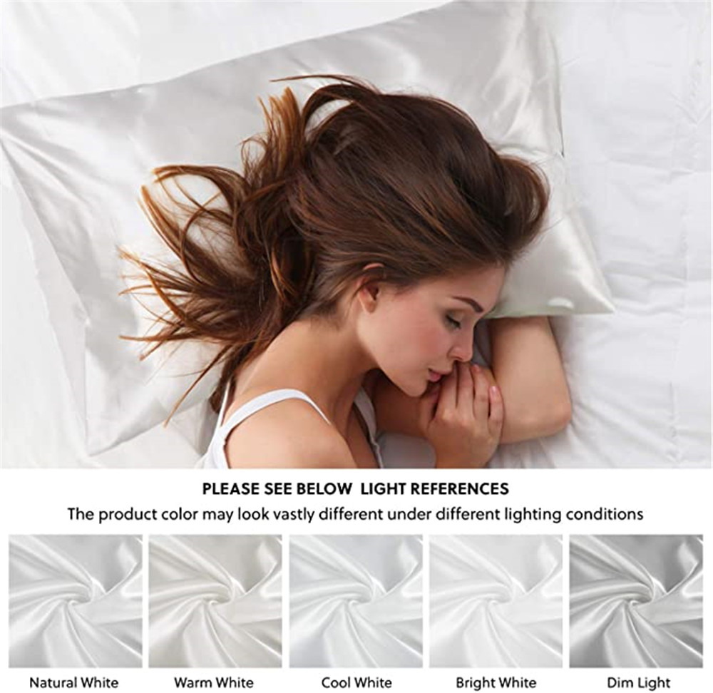 2pcs/lot Queen Size Solid Silk - Skincare Queen recension och pris