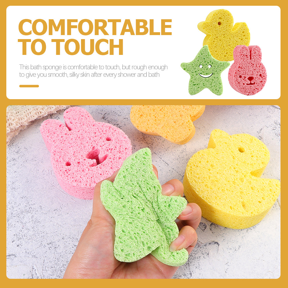 3Pcs Bath Sponge Set Gentle Ex - Skincare Newborn recension och pris