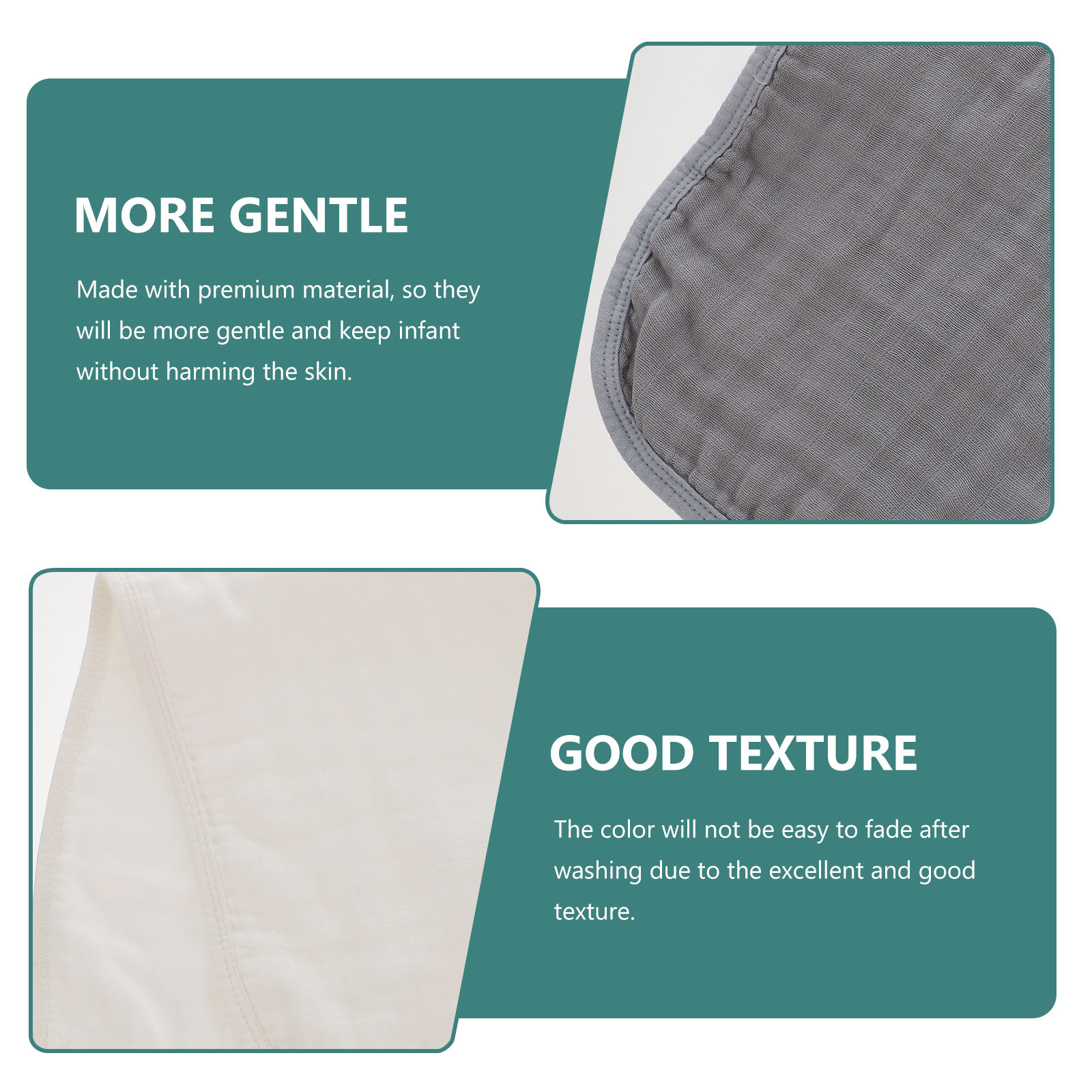 3Pcs Baby Burp Cloths Soft Abs - Skincare Newborn recension och pris