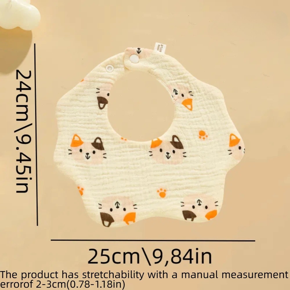 3Pcs Petal Printed Baby Bibs,  - Skincare Newborn recension och pris