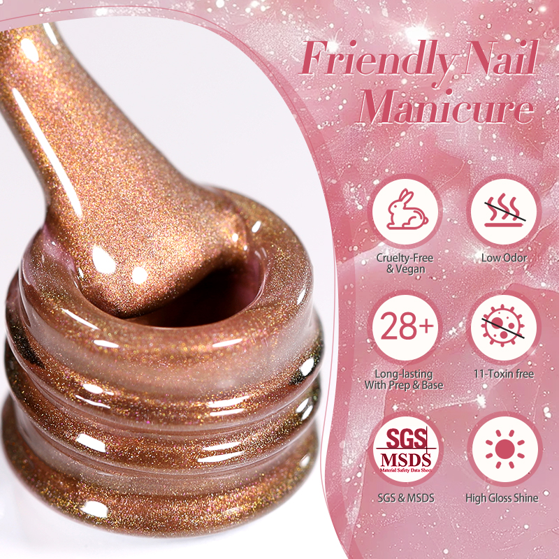 BORN PRETTY Pink Glass Bead Ca - Cucumber Cooling Gel recension och pris