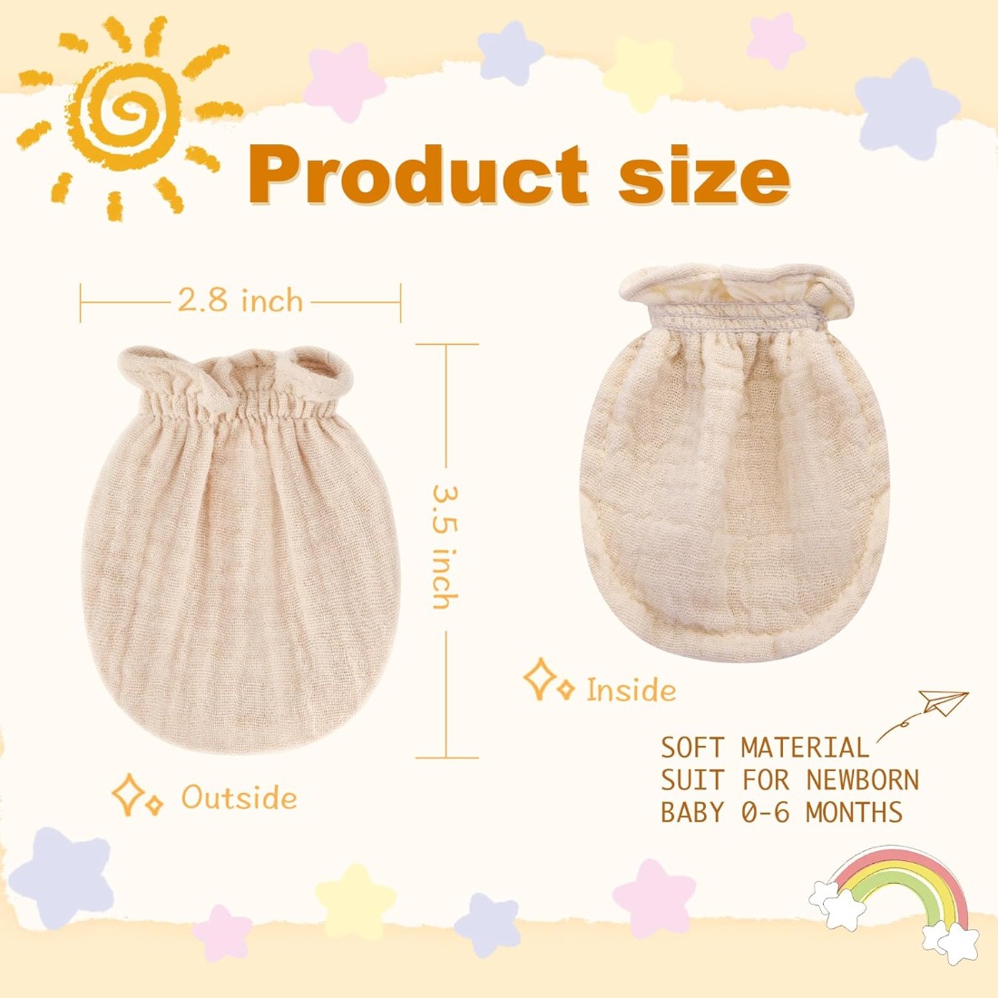 100% Pure Cotton Muslin Newbor - Skincare Newborn recension och pris