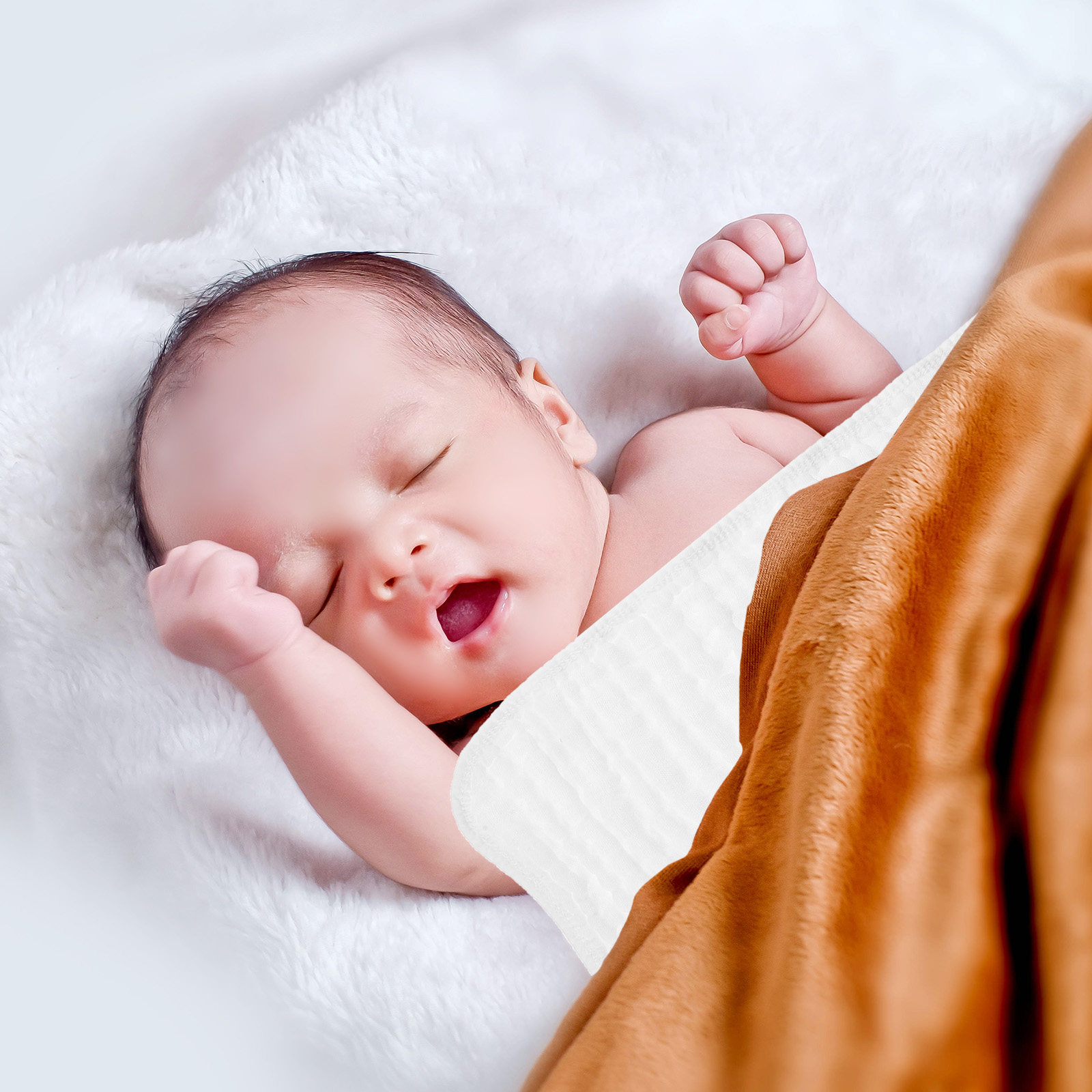6Pcs Soft Cotton Baby Washclot - Skincare Newborn recension och pris