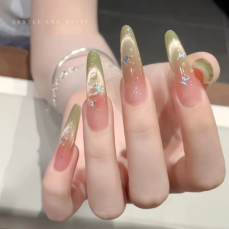 Water Drop Nail Gel Set 3D Cry - Cucumber Cooling Gel recension och pris