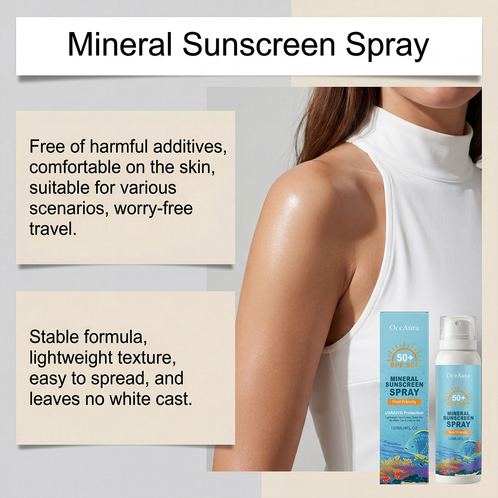 SFP 50+ Mineral Body Mist Phys - Physical Sunscreen Mineral recension och pris