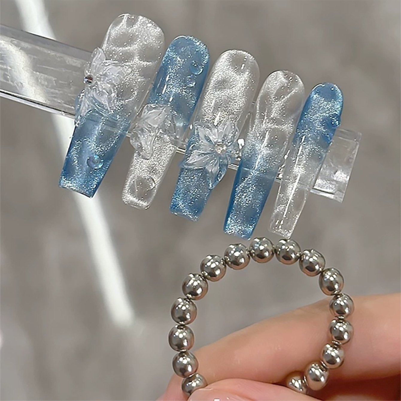 20PCS Magnetic Round Ball Nail - Cucumber Cooling Gel recension och pris