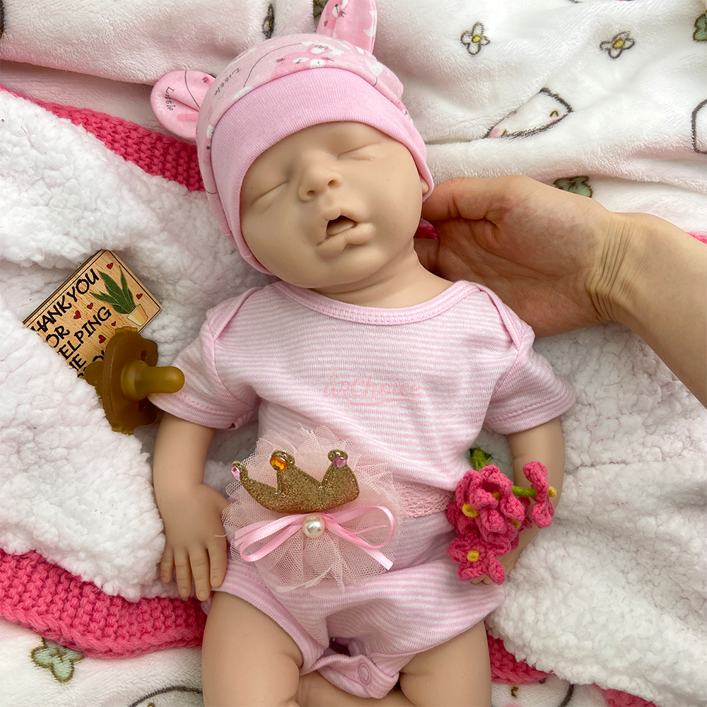 45cm Silicone Reborn Baby Girl - Skincare Newborn recension och pris
