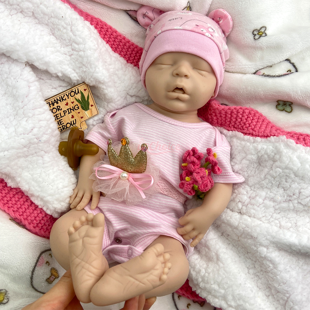 45cm Silicone Reborn Baby Girl - Skincare Newborn recension och pris