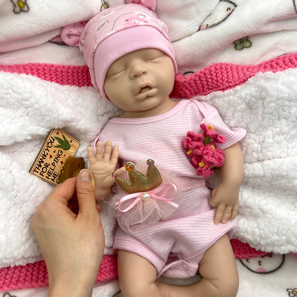 45cm Silicone Reborn Baby Girl - Skincare Newborn recension och pris